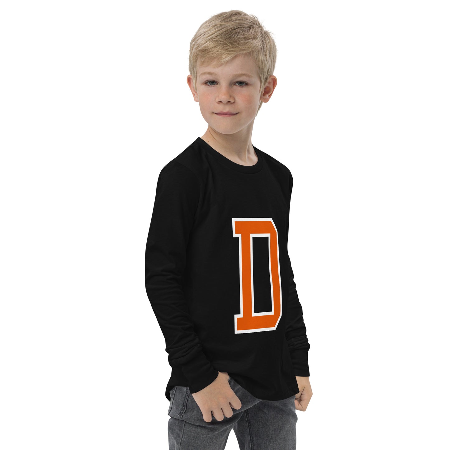 D - Sustainably Made Kids Long Sleeve T-shirt