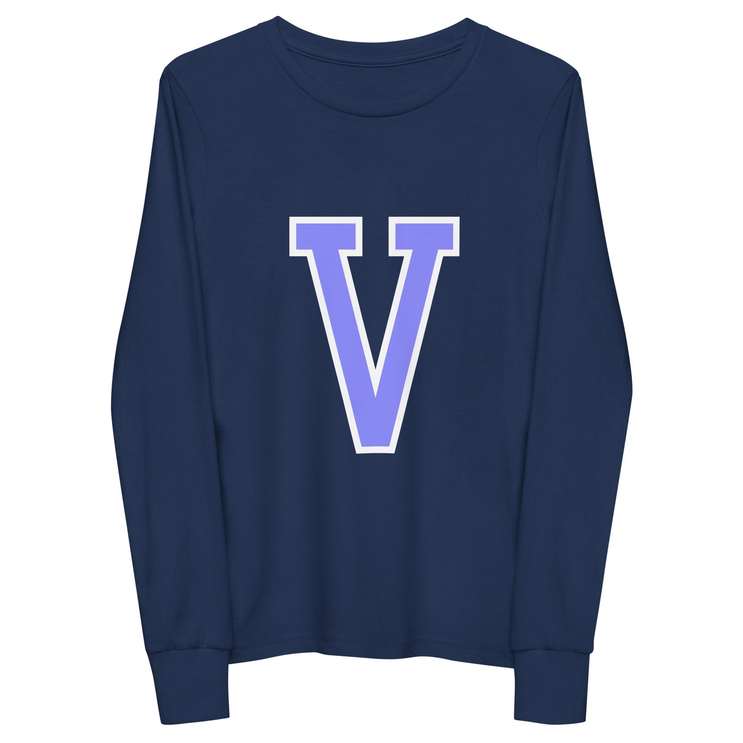 V - Sustainably Made Kids Long Sleeve T-shirt