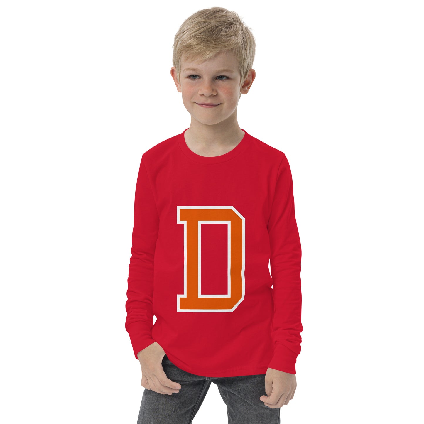D - Sustainably Made Kids Long Sleeve T-shirt