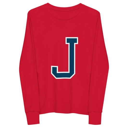 J - Sustainably Made Kids Long Sleeve T-shirt