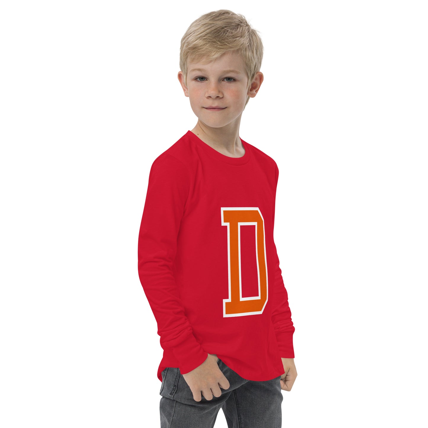 D - Sustainably Made Kids Long Sleeve T-shirt