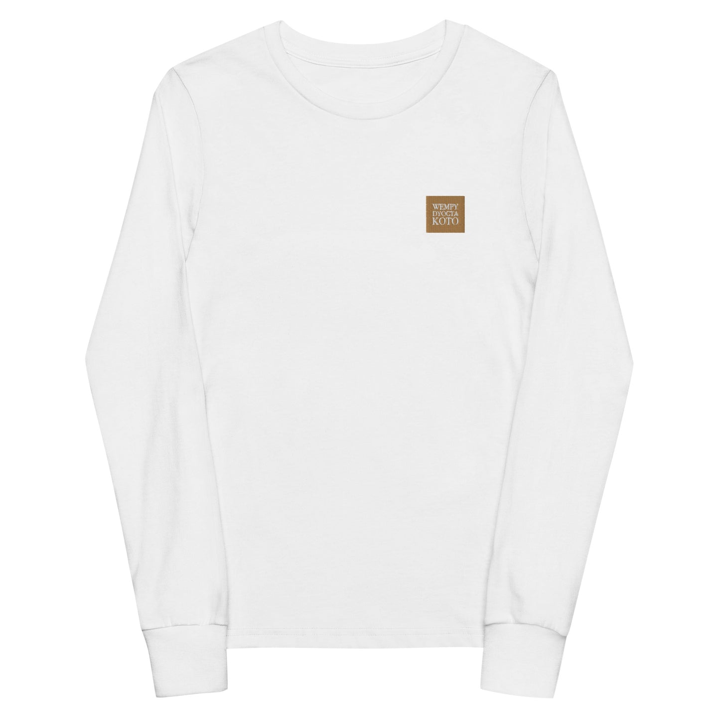 WDK Embroidery Logo - Sustainably Made Kids Long Sleeve T-shirt