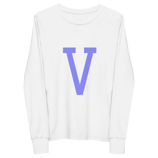 V - Sustainably Made Kids Long Sleeve T-shirt