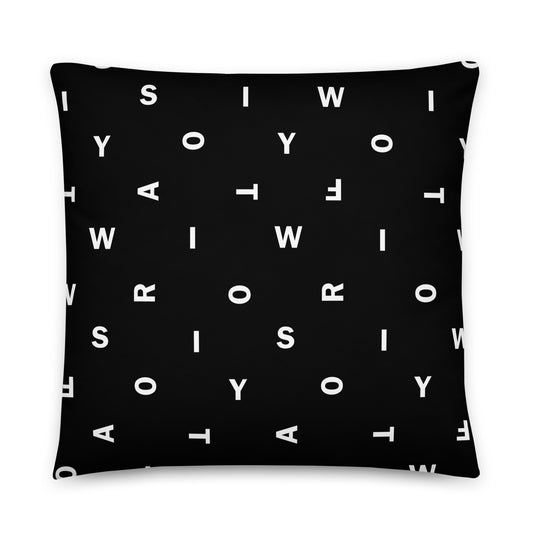 Letter Black - Inspired By Taylor Swift - Sustainably Made Basic Pillow