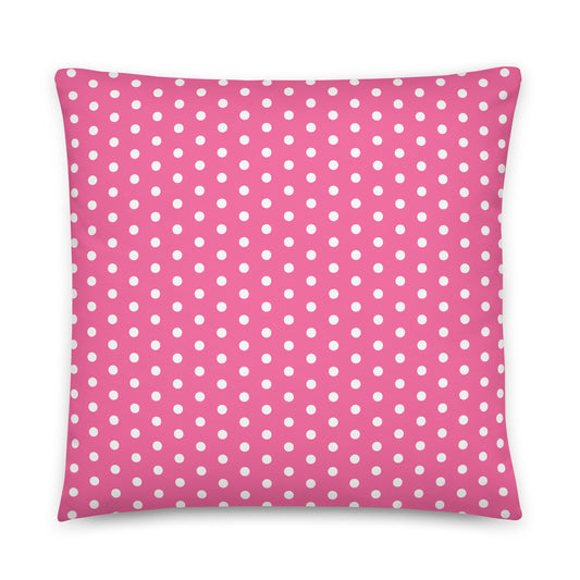 Pink Polkadot - Inspired By Harry Styles - Sustainably Made Basic Pillow