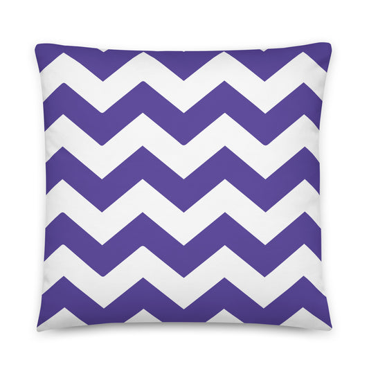 Blue Zigzag - Inspired By Harry Styles - Sustainably Made Basic Pillow