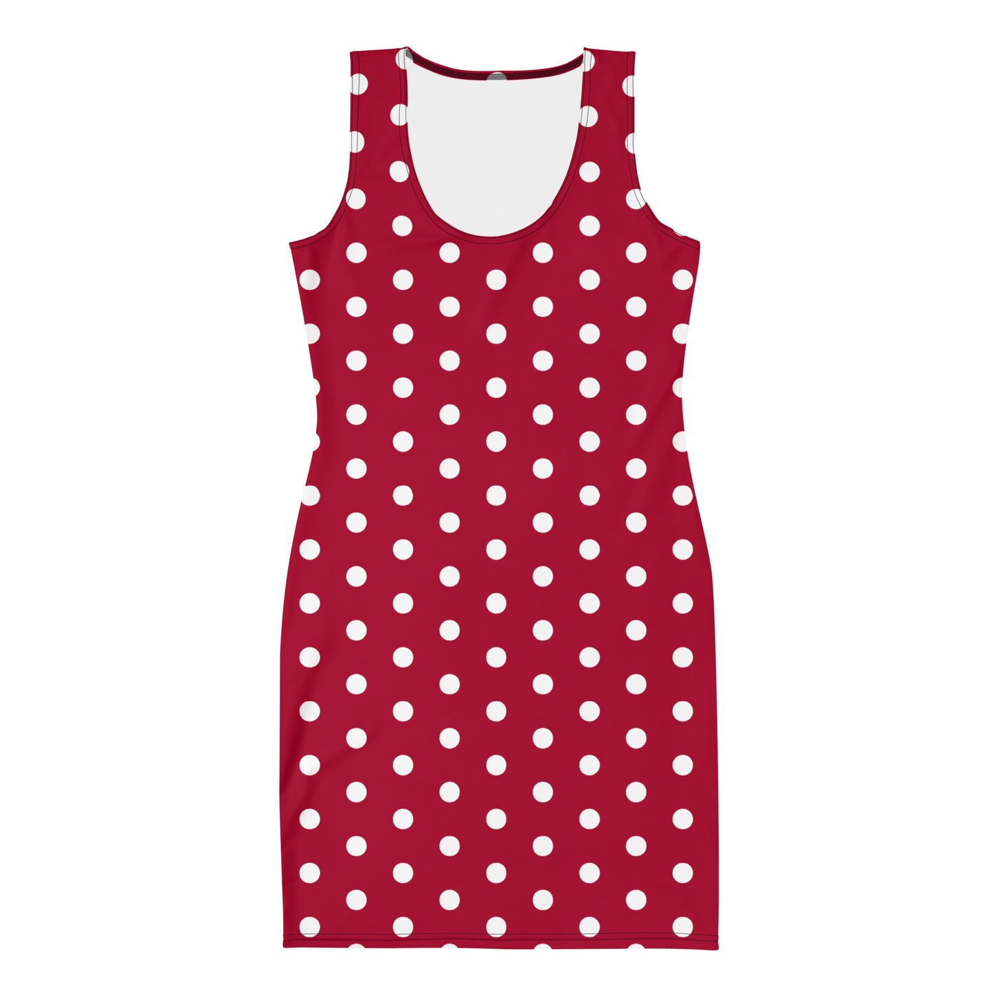 Maroon Polka Dot - Inspired By Taylor Swift - Sustainably Made Dress