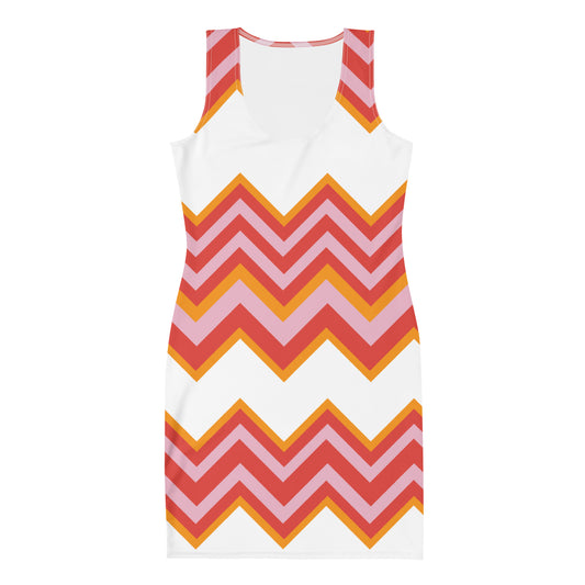 Retro Zigzag - Inspired By Taylor Swift - Sustainably Made Dress