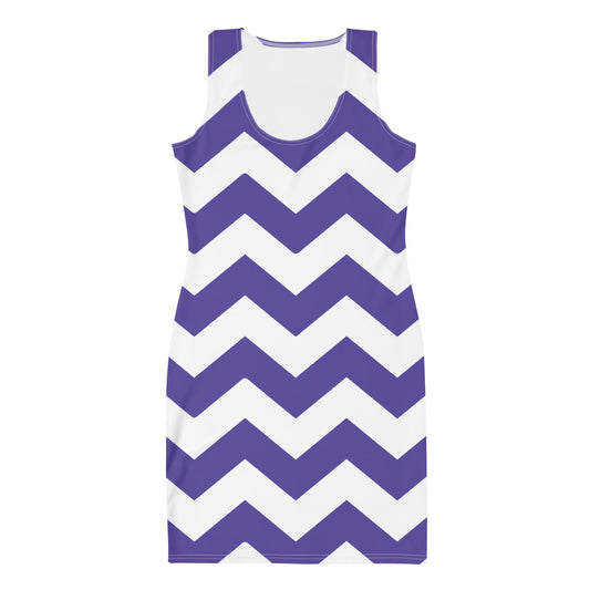 Blue Zigzag - Inspired By Harry Styles - Sustainably Made Dress