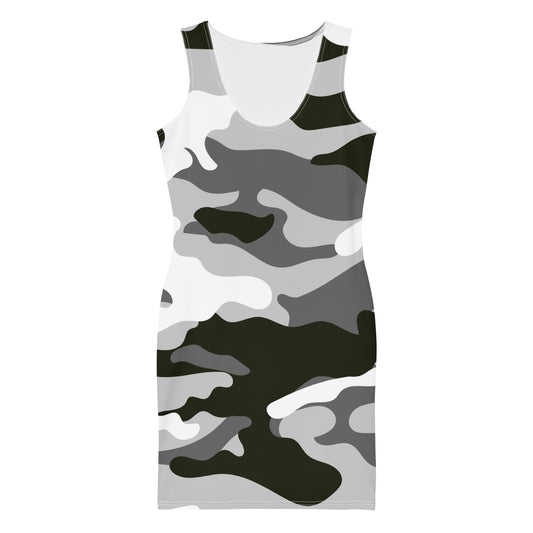 Grey Camo - Inspired By Zendaya - Sustainably Made dress