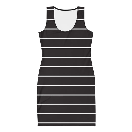 Black Stripes - Inspired By Taylor Swift - Sustainably Made Dress