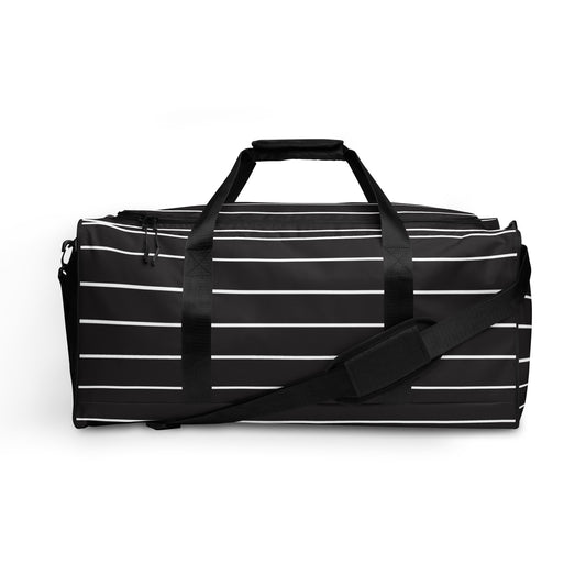 Black Stripes - Inspired By Taylor Swift - Sustainably Made Duffle bag