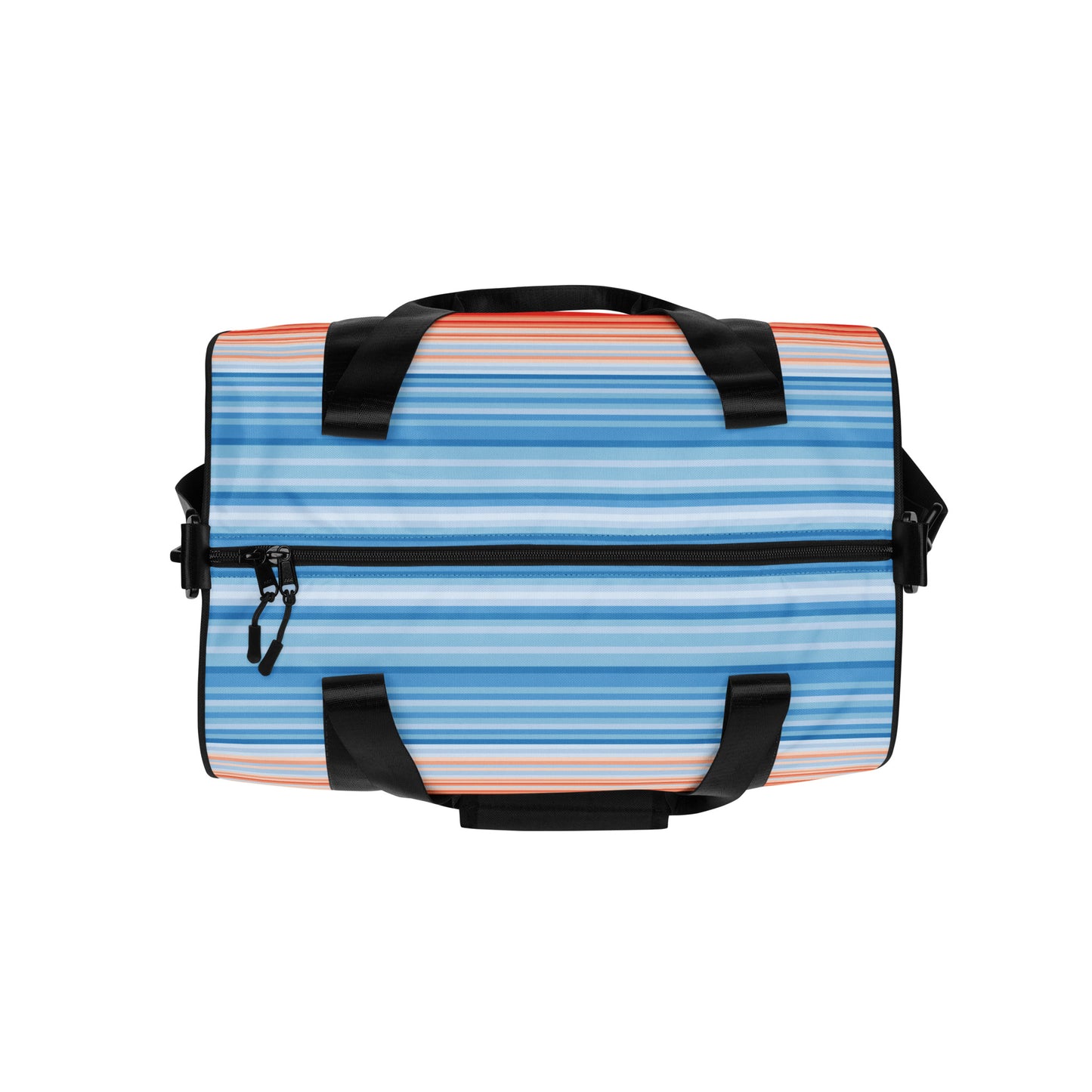 Climate Change Global Warming Stripes - Sustainably Made gym bag