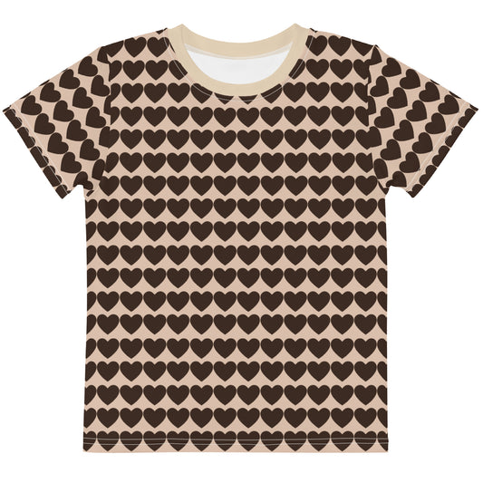 Heart Pattern - Inspired By Harry Styles - Sustainably Made Kids crew neck t-shirt