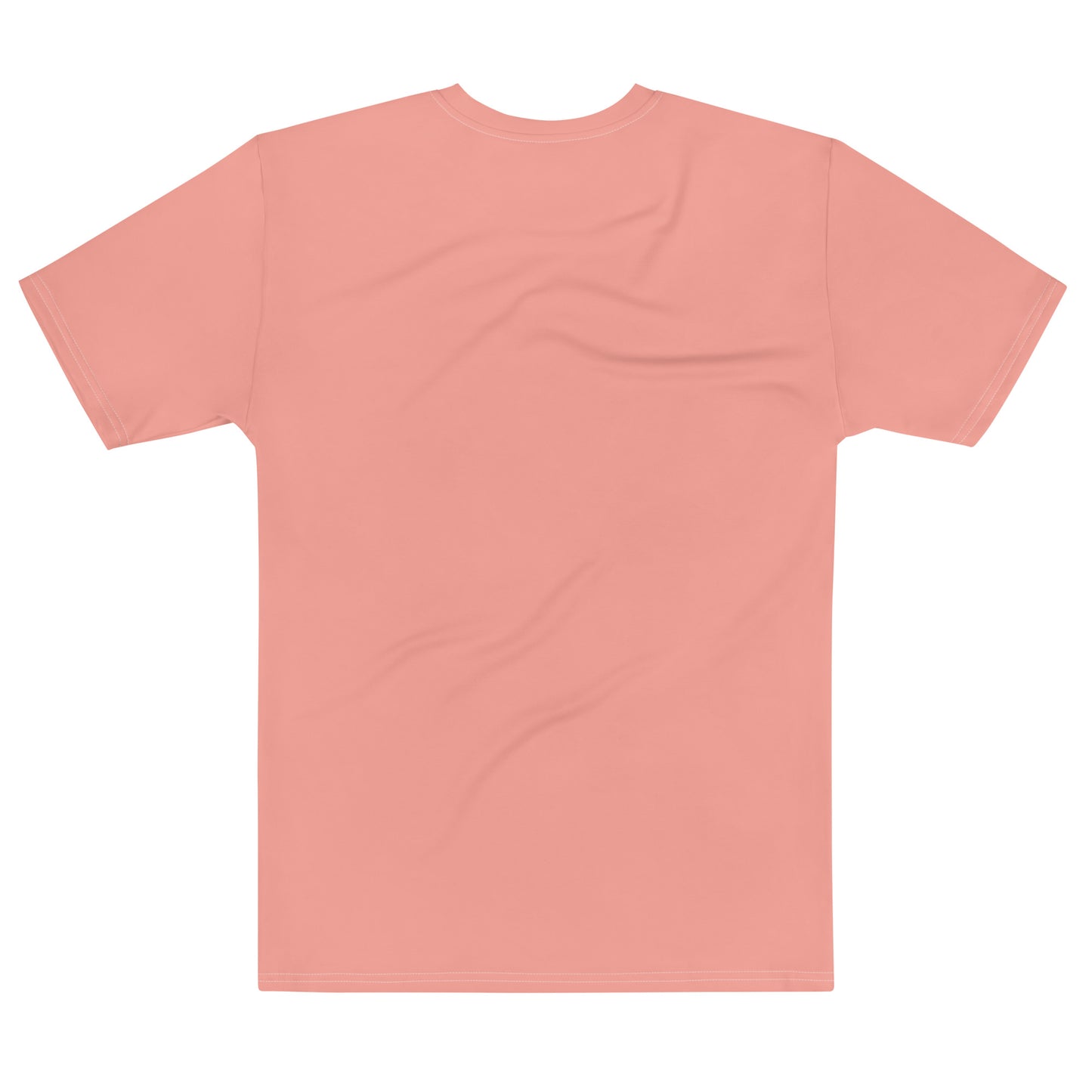Coral Pink Climate Change Global Warming Statement - Sustainably Made Men's Short Sleeve Tee