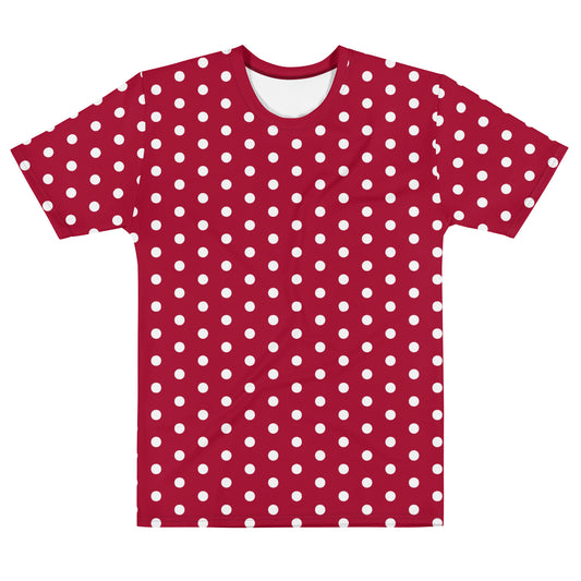 Maroon Polka Dot - Inspired By Taylor Swift - Sustainably Made Men's t-shirt