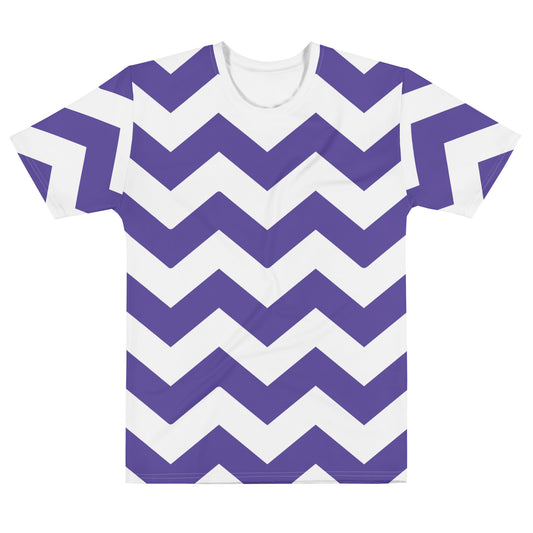 Blue Zigzag - Inspired By Harry Styles - Sustainably Made Men's Short Sleeve Tee