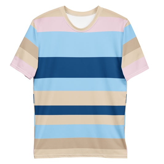 Stripes Multi Color - Inspired By Zendaya - Sustainably Made Men’s Short Sleeve Tee
