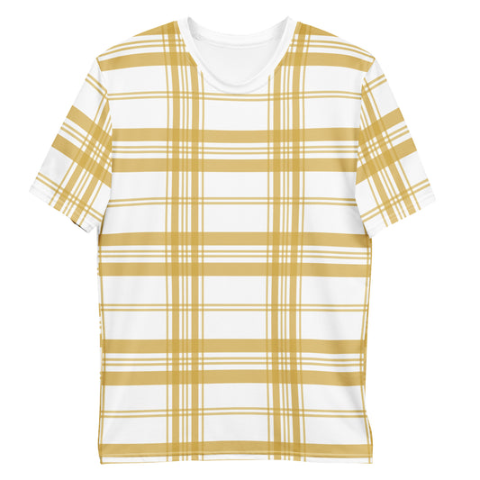 Mustard Tartan - Inspired By Zendaya - Sustainably Made Men’s Short Sleeve Tee