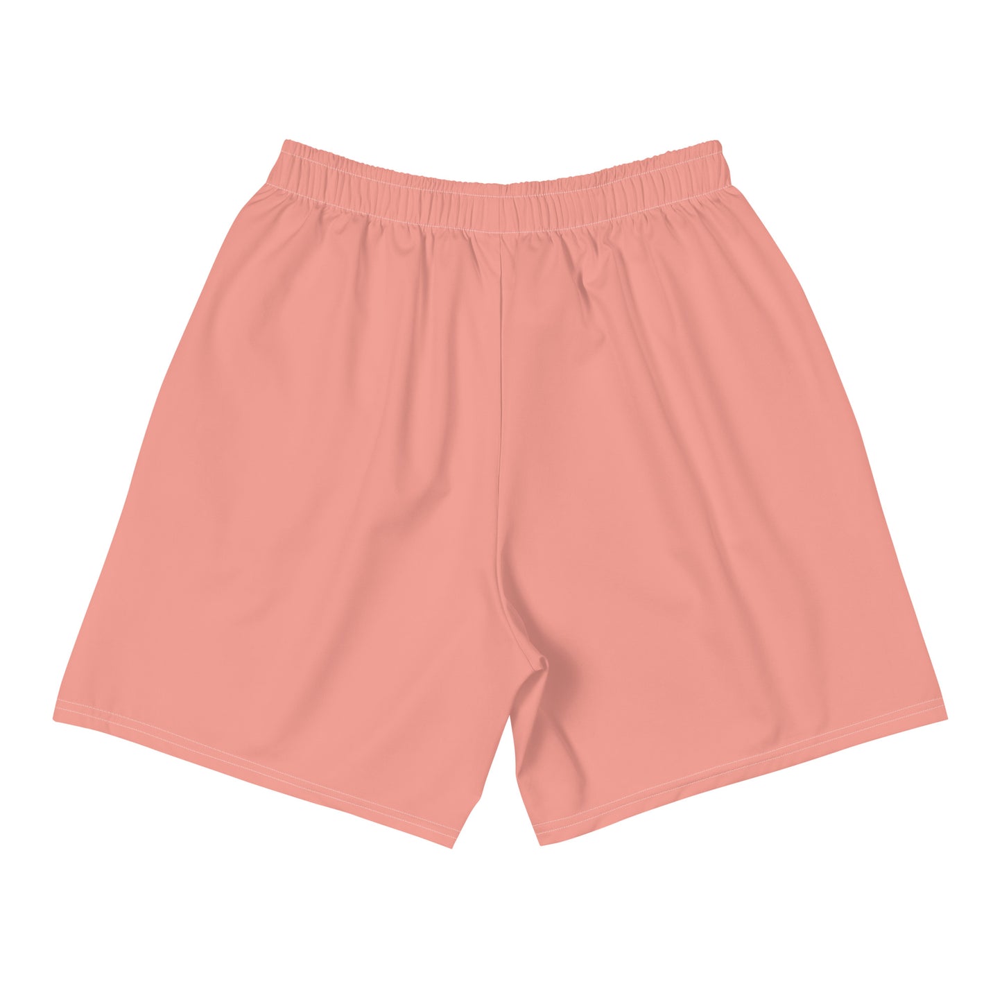 Coral Pink Climate Change Global Warming Statement - Sustainably Made Men's Recycled Athletic Shorts