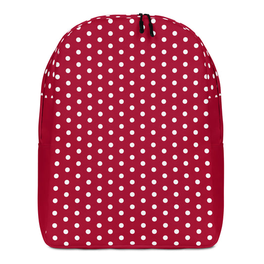 Maroon Polka Dot - Inspired By Taylor Swift - Sustainably Made Backpack