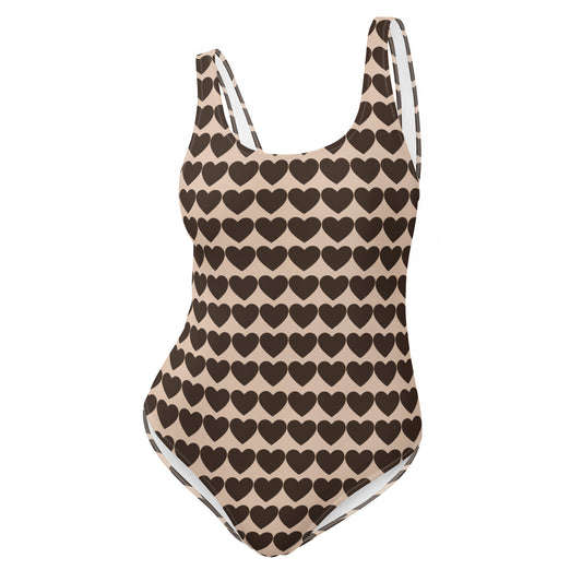 Heart Pattern - Inspired By Harry Styles - Sustainably Made One-Piece Swimsuit