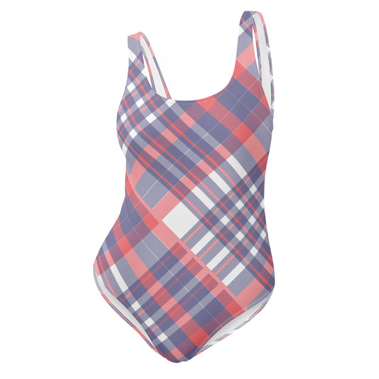 Diagonal Stripes - Inspired By Taylor Swift - Sustainably Made One-Piece Swimsuit