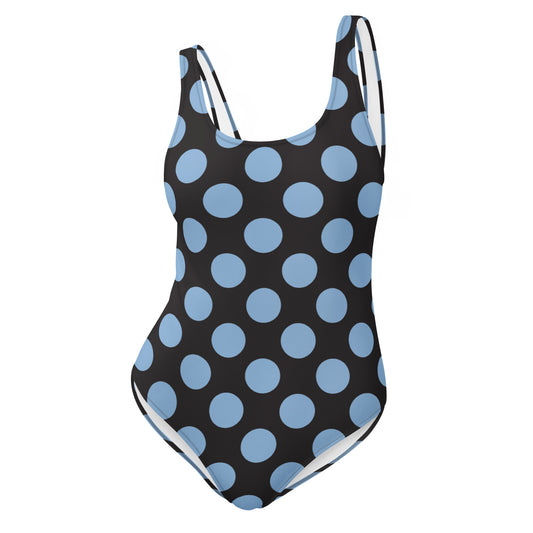 Blue Polkadot - Inspired By Harry Styles - Sustainably Made One-Piece Swimsuit