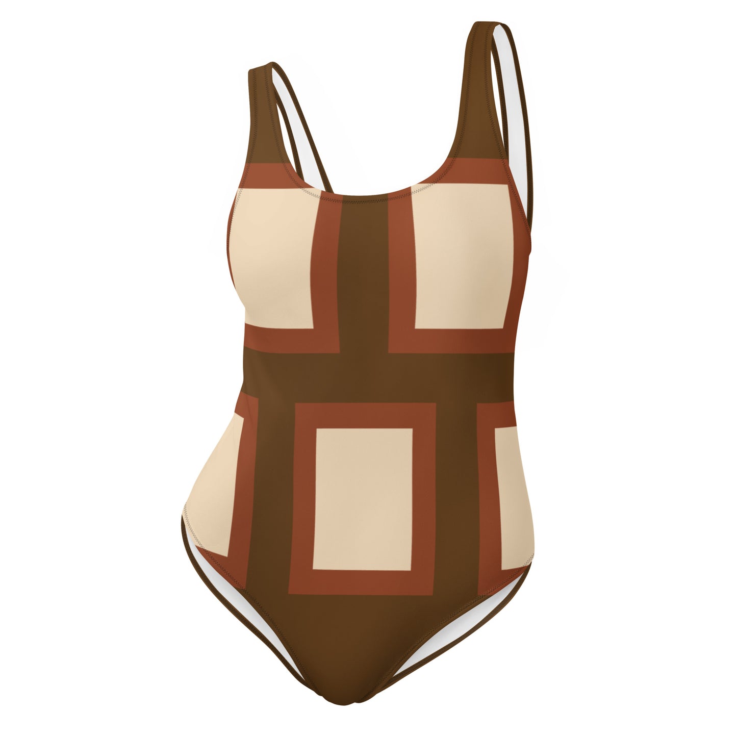 Retro Block - Inspired By Harry Styles - Sustainably Made One-Piece Swimsuit