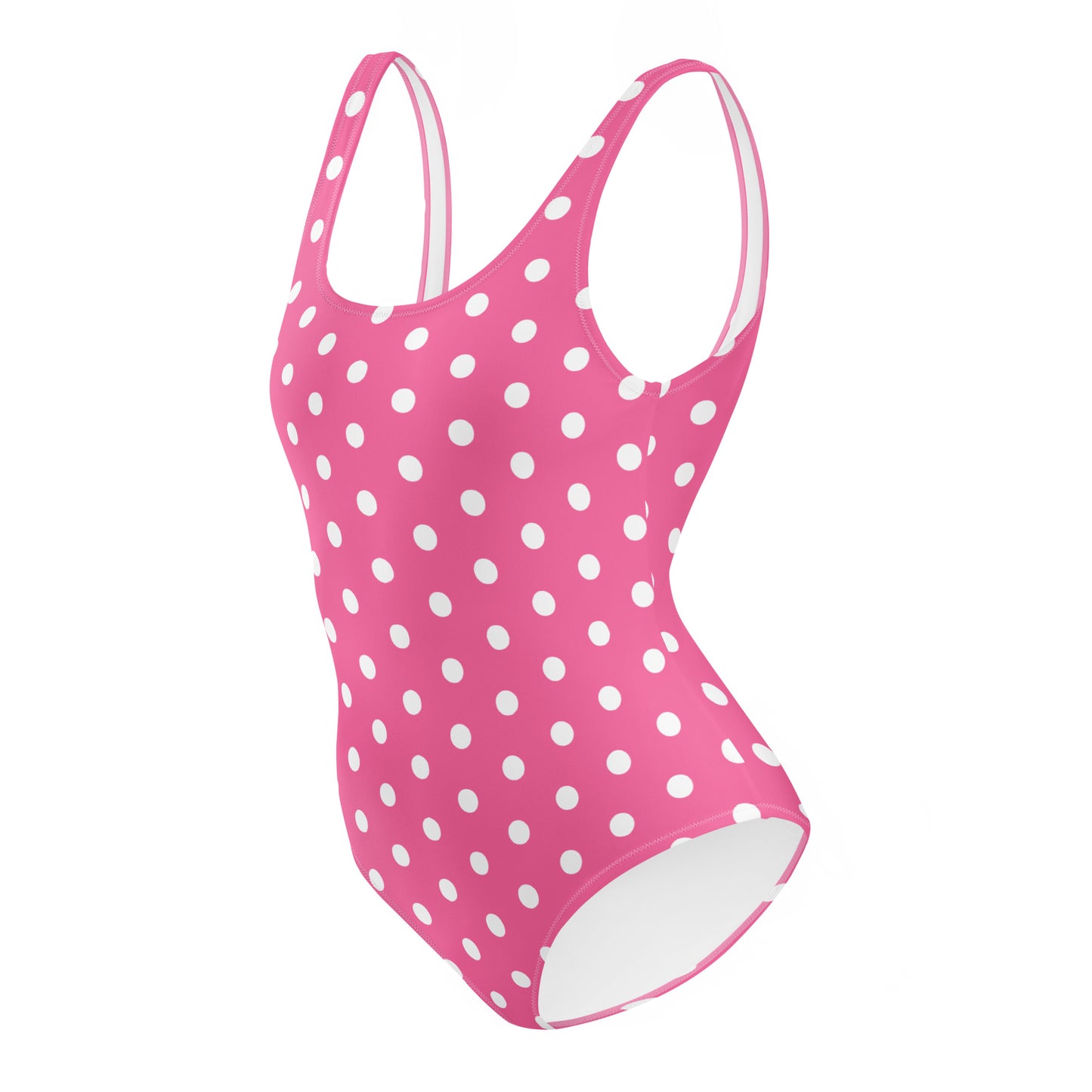 Pink Polkadot - Inspired By Harry Styles - Sustainably Made One-Piece Swimsuit