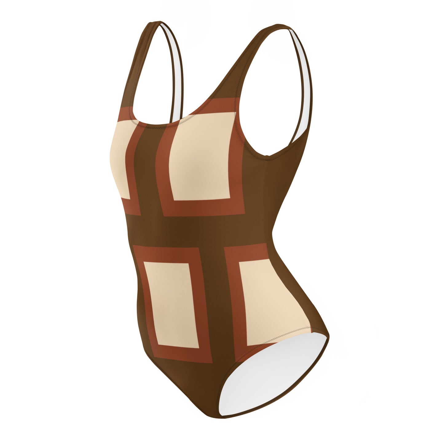 Retro Block - Inspired By Harry Styles - Sustainably Made One-Piece Swimsuit