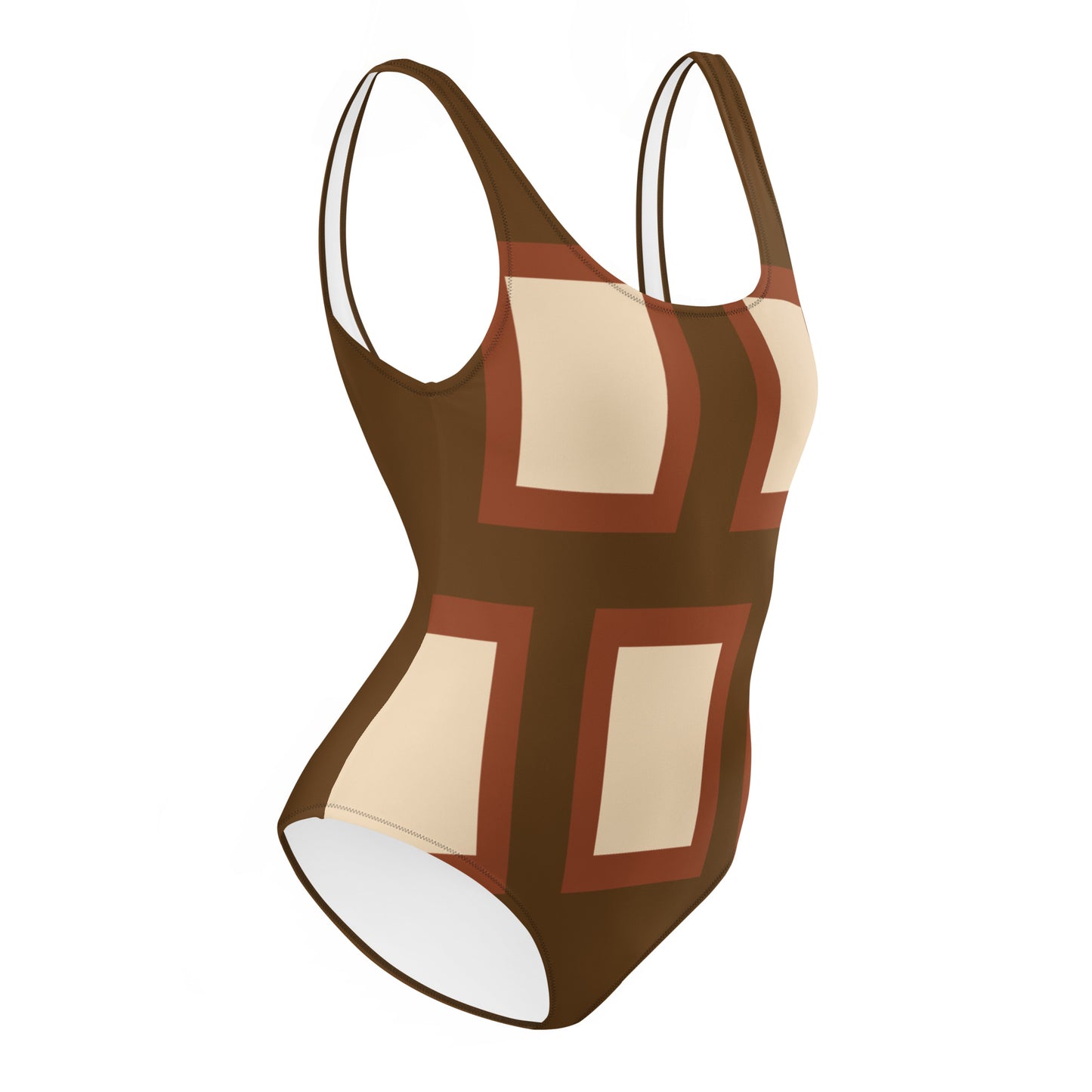 Retro Block - Inspired By Harry Styles - Sustainably Made One-Piece Swimsuit