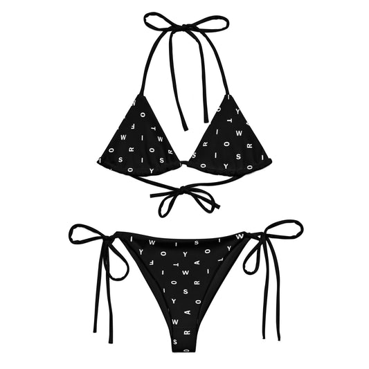 Letter Black - Inspired By Taylor Swift - Sustainably Made bikini