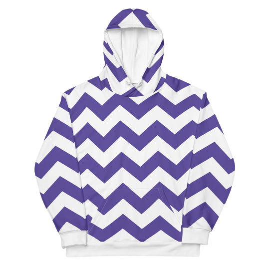 Blue Zigzag - Inspired By Harry Styles - Sustainably Made Unisex Hoodie