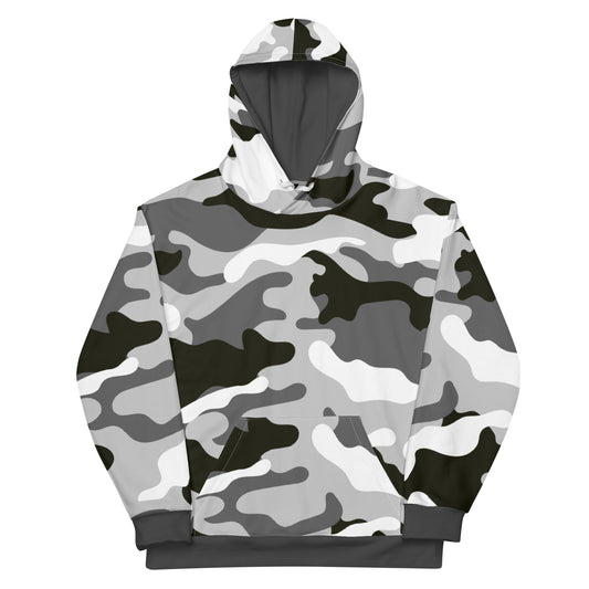 Grey Camo - Inspired By Zendaya - Sustainably Made Unisex Hoodie