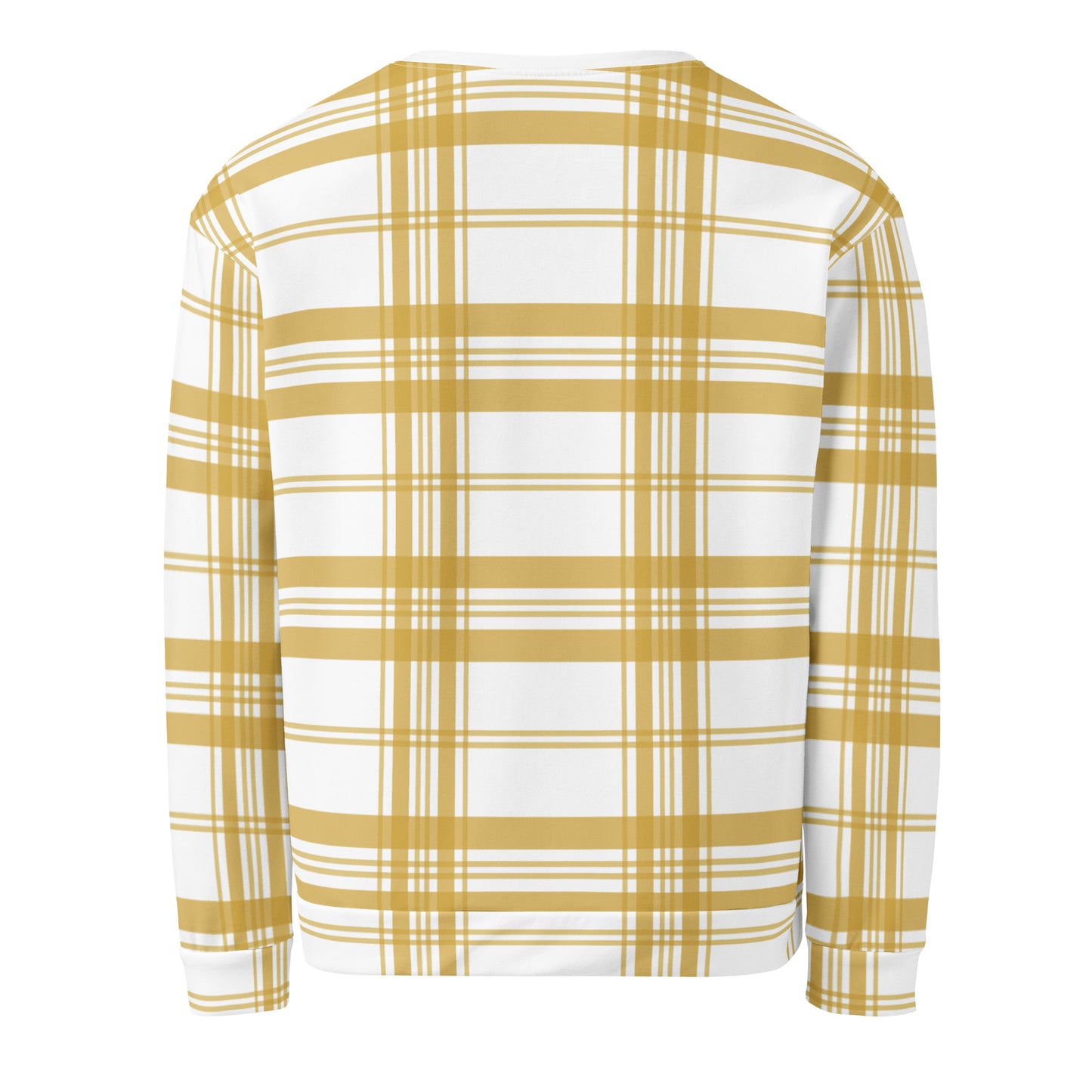 Mustard Tartan - Inspired By Zendaya - Sustainably Made Unisex Sweatshirt