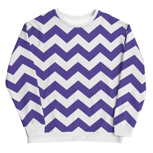 Blue Zigzag - Inspired By Harry Styles - Sustainably Made Unisex Sweatshirt