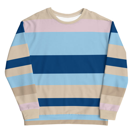 Stripes Multi Color - Inspired By Zendaya - Sustainably Made Unisex Sweatshirt