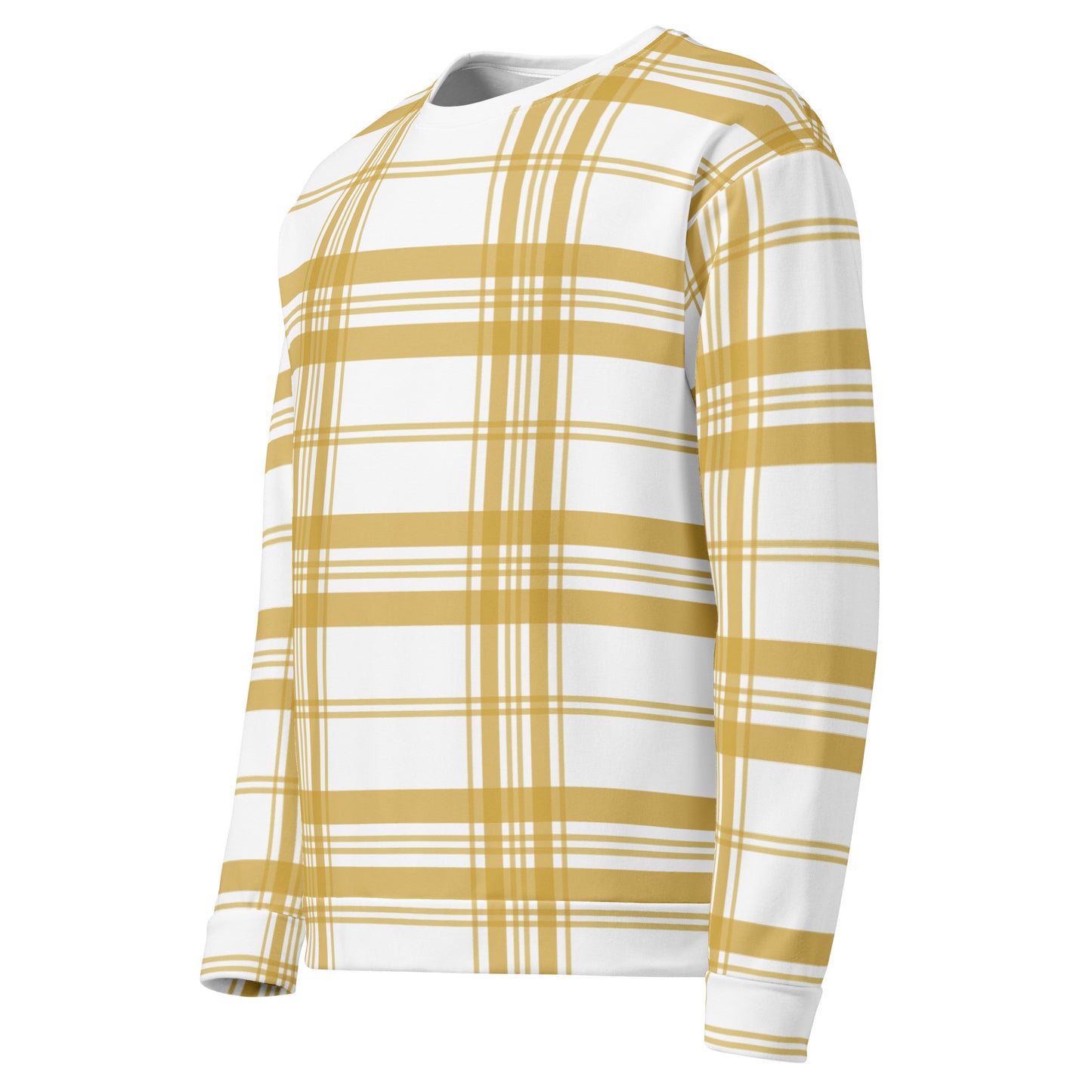 Mustard Tartan - Inspired By Zendaya - Sustainably Made Unisex Sweatshirt