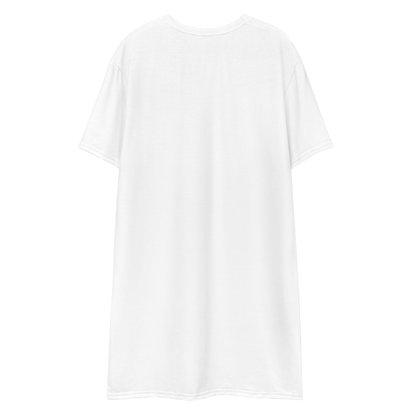 Climate Change Global Warming Stripes | Basic White - Sustainably Made T-shirt dress