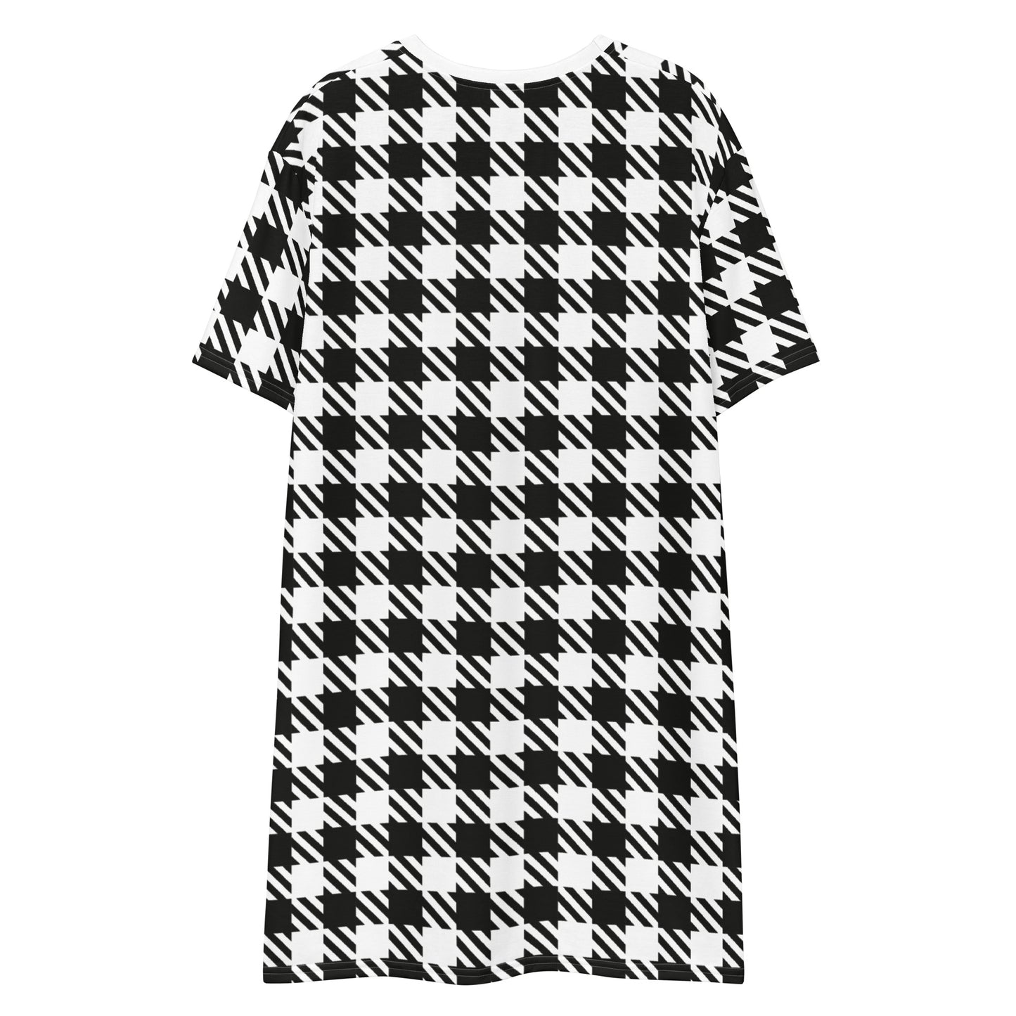 Royal Check - Inspired By Selena Gomez - Sustainably Made T-shirt dress