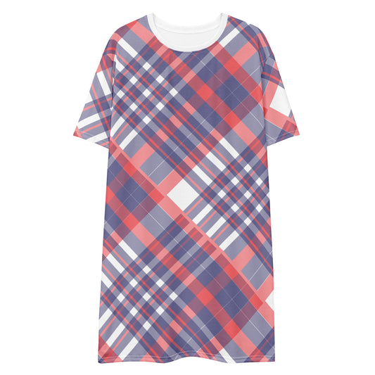 Diagonal Stripes - Inspired By Taylor Swift - Sustainably Made T-shirt dress