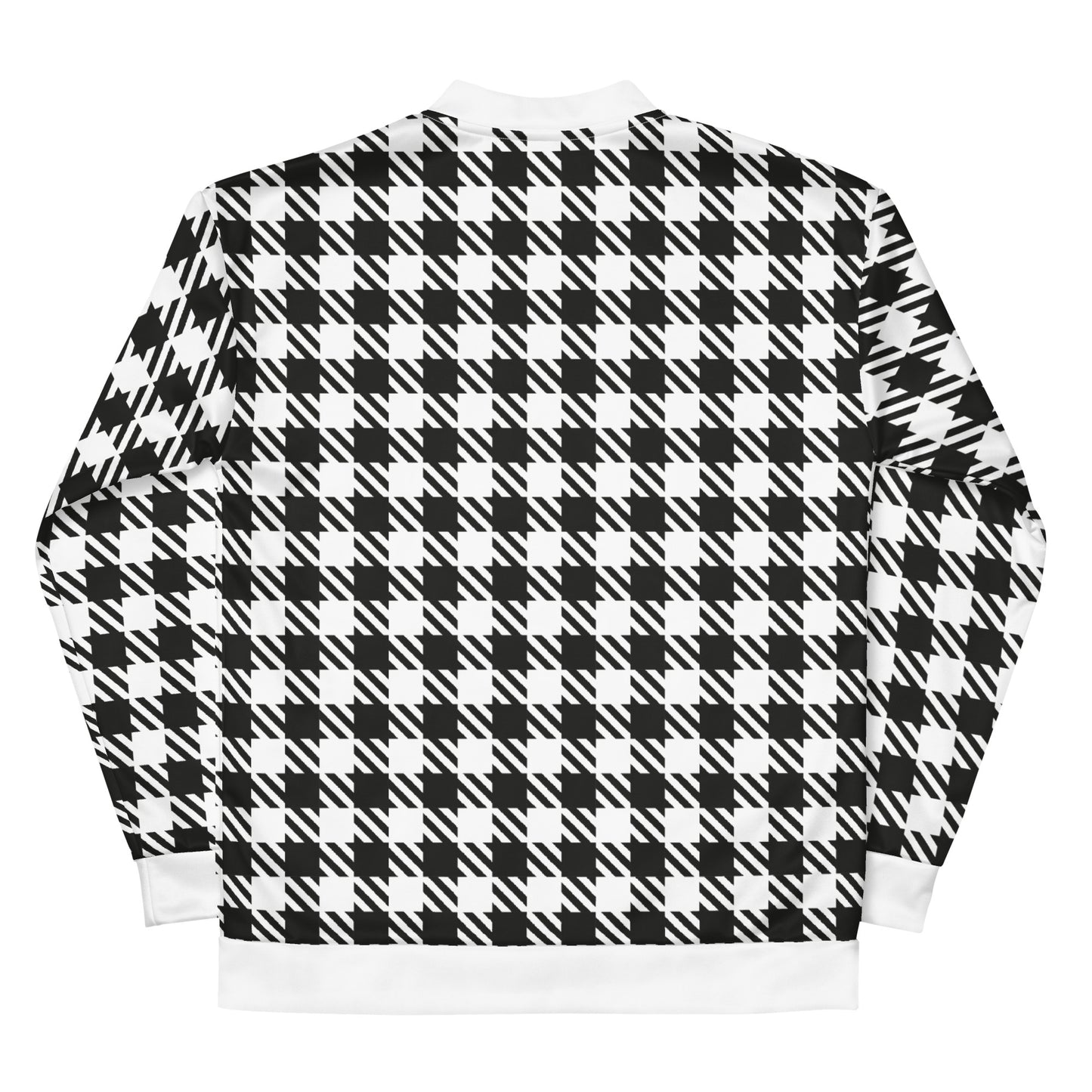 Royal Check - Inspired By Selena Gomez - Sustainably Made Unisex Bomber Jacket