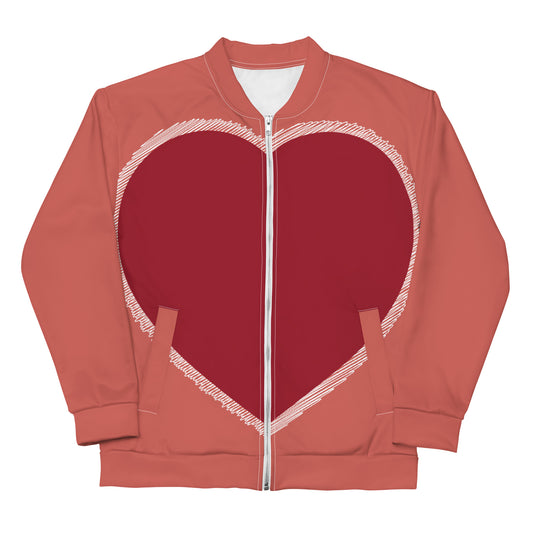 Heart - Inspired By Taylor Swift - Sustainably Made Bomber Jacket