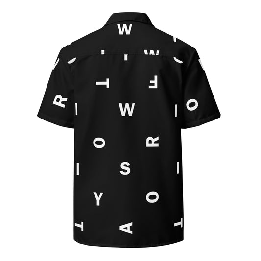 Letter Black - Inspired By Taylor Swift - Sustainably Made Unisex button shirt