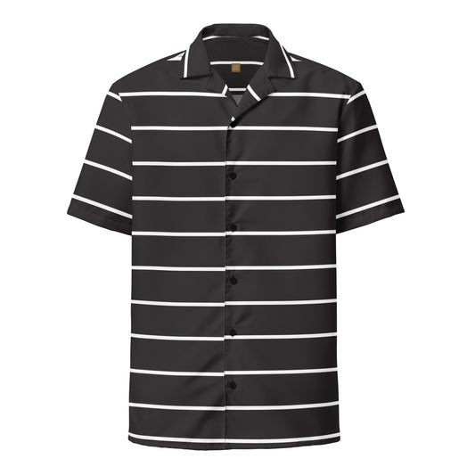 Black Stripes - Inspired By Taylor Swift - Sustainably Made Unisex button shirt
