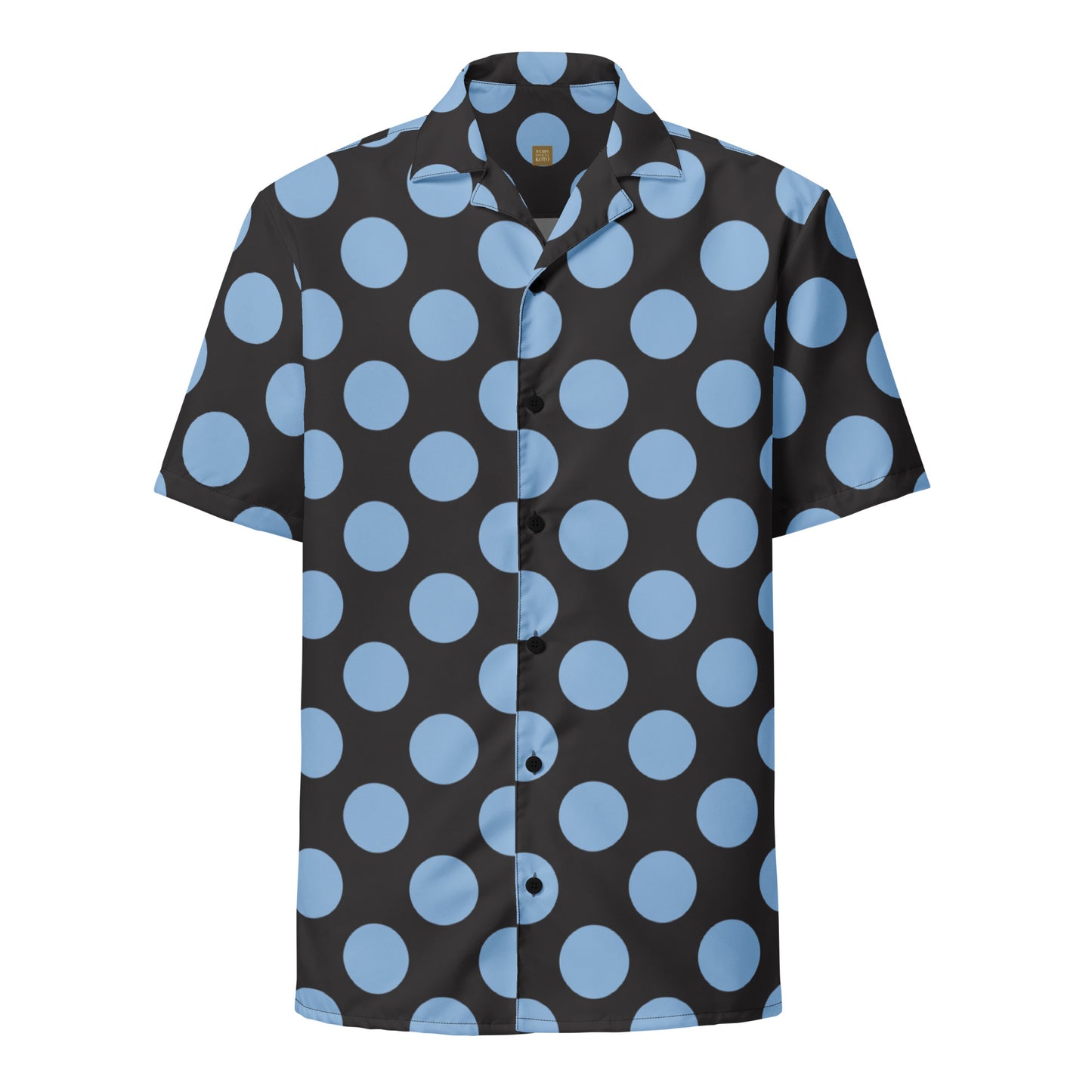 Blue Polkadot - Inspired By Harry Styles - Sustainably Made Unisex button shirt