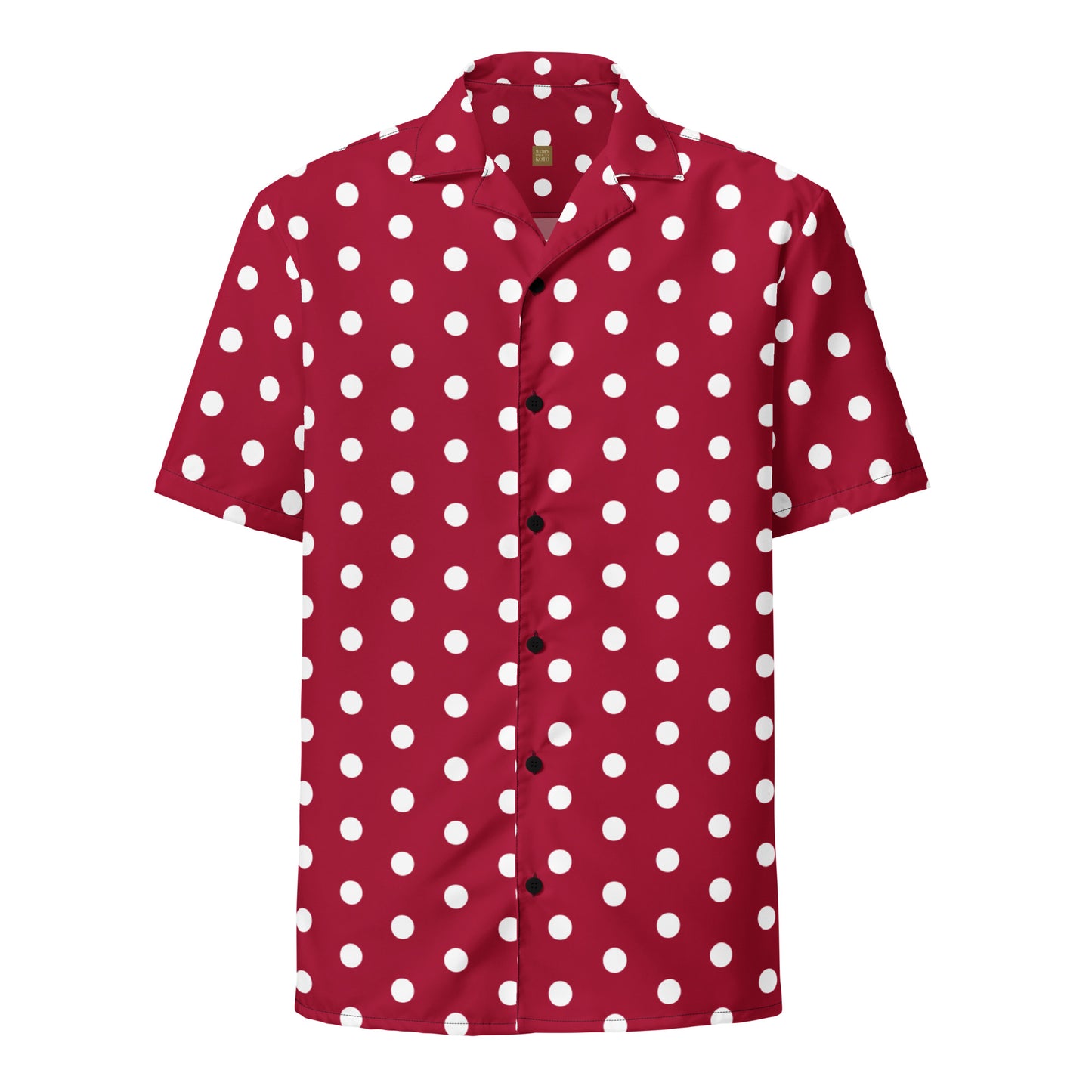 Maroon Polka Dot - Inspired By Taylor Swift - Sustainably Made Unisex button shirt