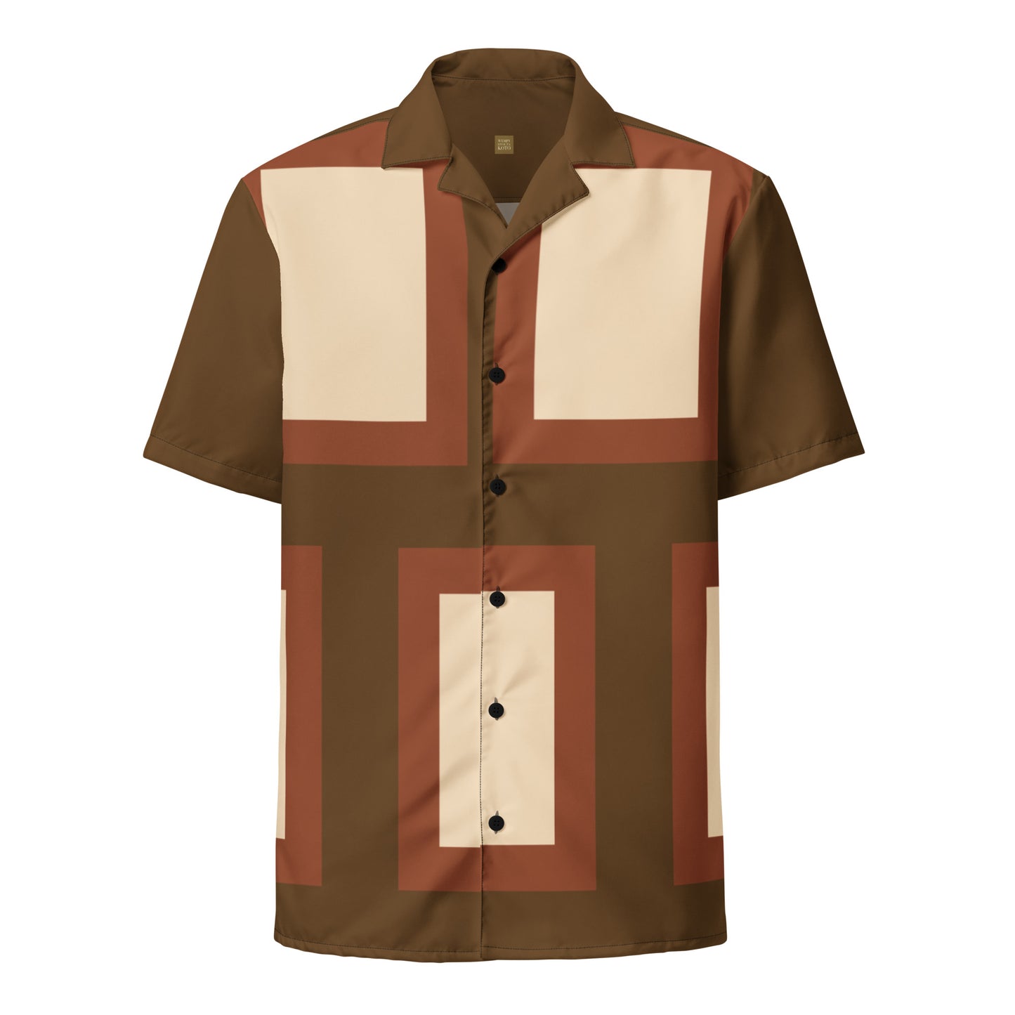 Retro Block - Inspired By Harry Styles - Sustainably Made Unisex button shirt