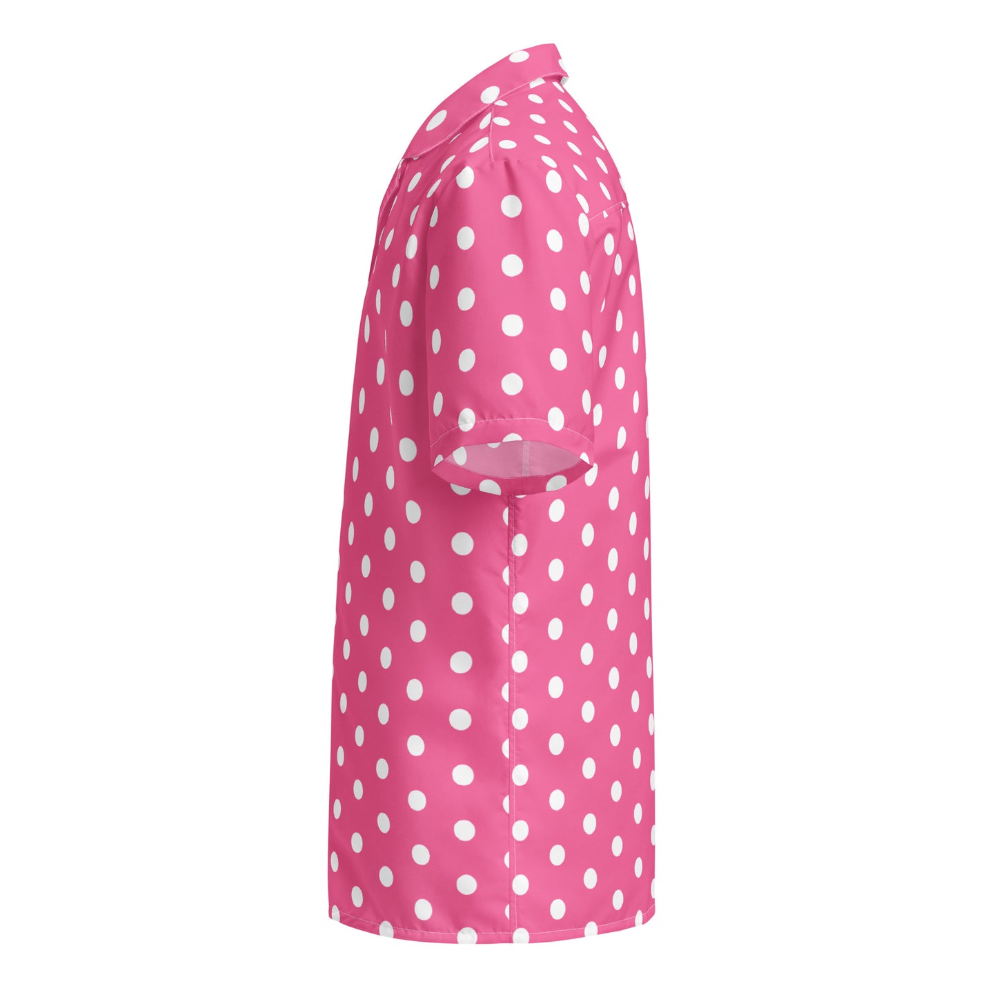 Pink Polkadot - Inspired By Harry Styles - Sustainably Made Unisex button shirt